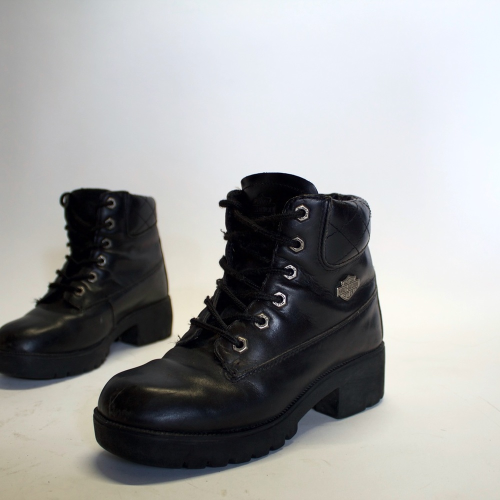 Chunky Harley Davidson Boots